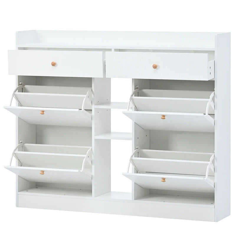 Moderner Schuhschrank mit Kippschubladen
