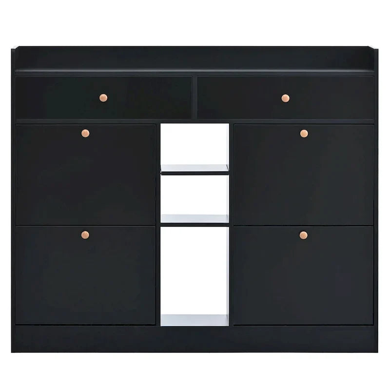 Moderner Schuhschrank mit Kippschubladen