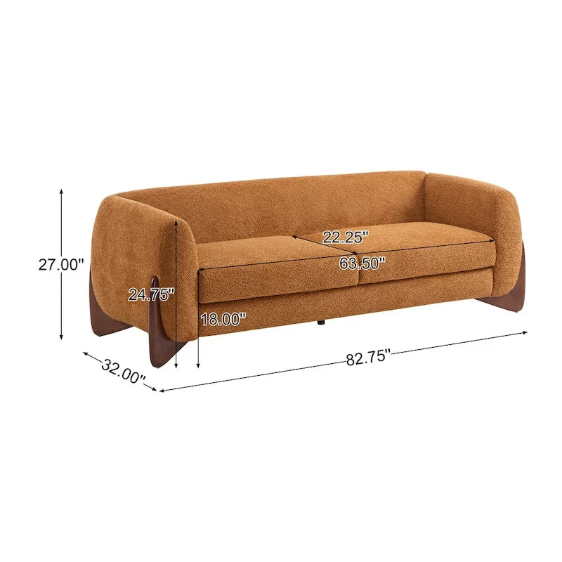 Dreisitzer-Sofa mit weicher Polsterung