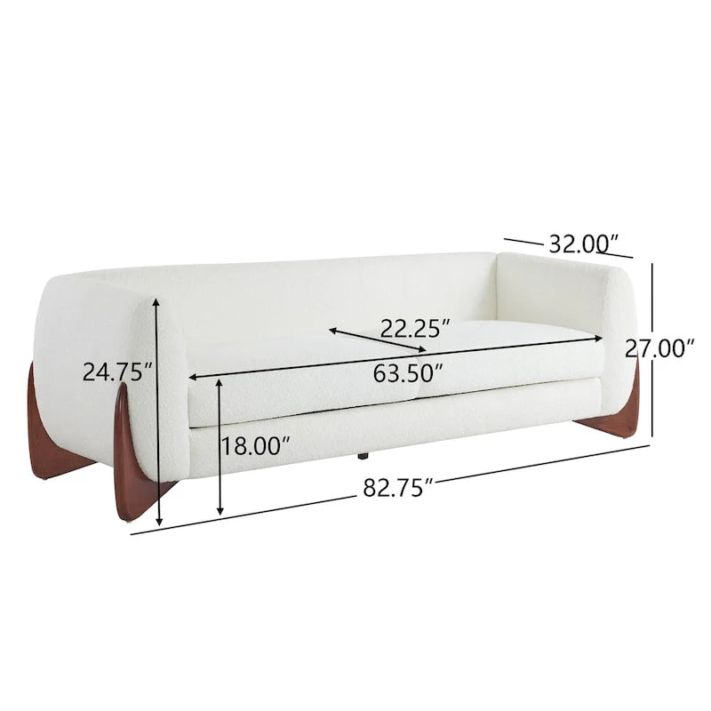 Dreisitzer-Sofa mit weicher Polsterung