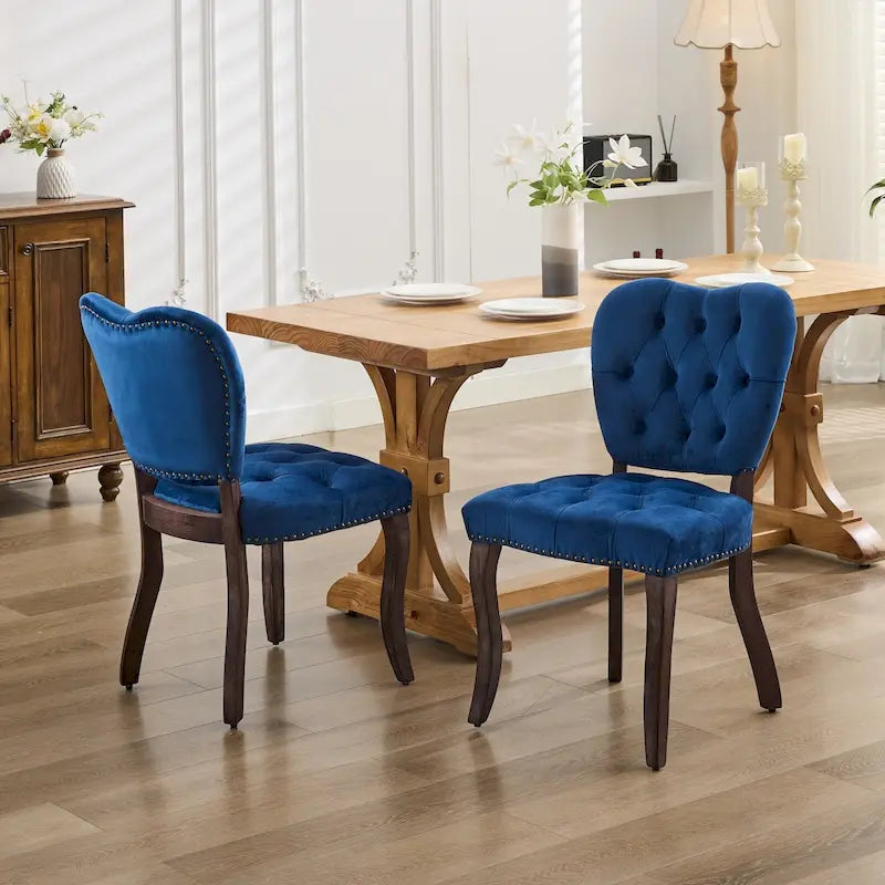 Velvet Upholstered Dining Room Chair