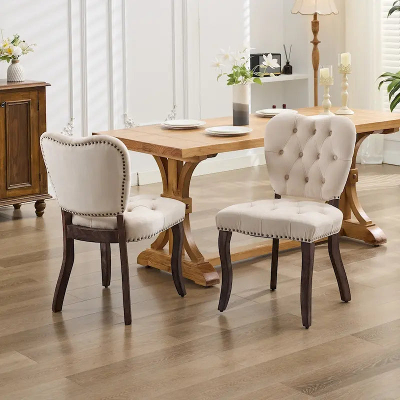 Velvet Upholstered Dining Room Chair
