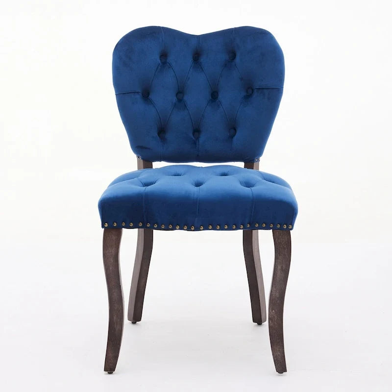 Velvet Upholstered Dining Room Chair