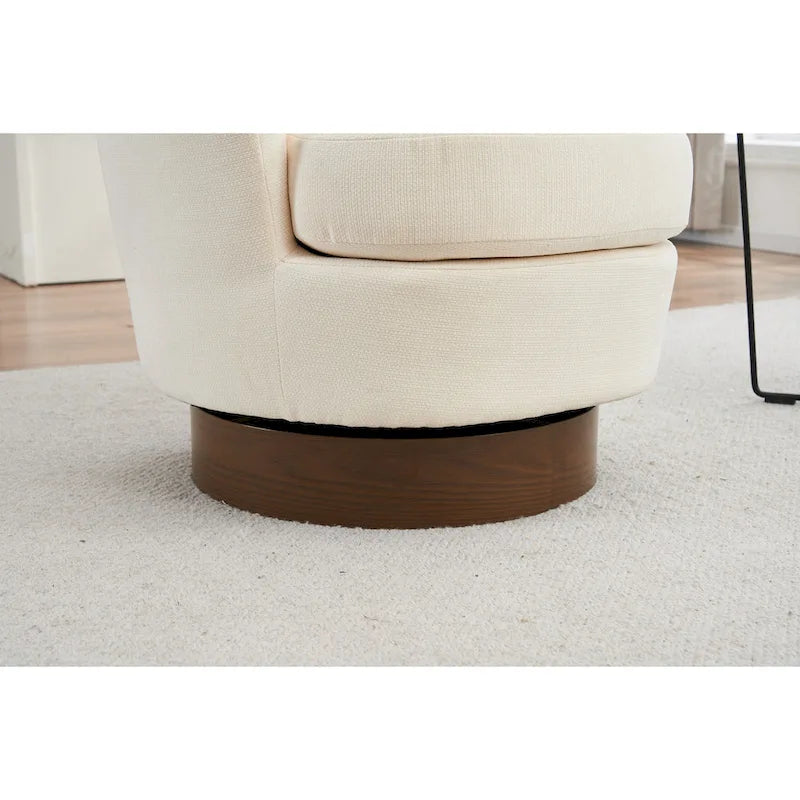 Drehbare Akzentsessel aus PU-Leder mit 360-Grad-Drehfunktion