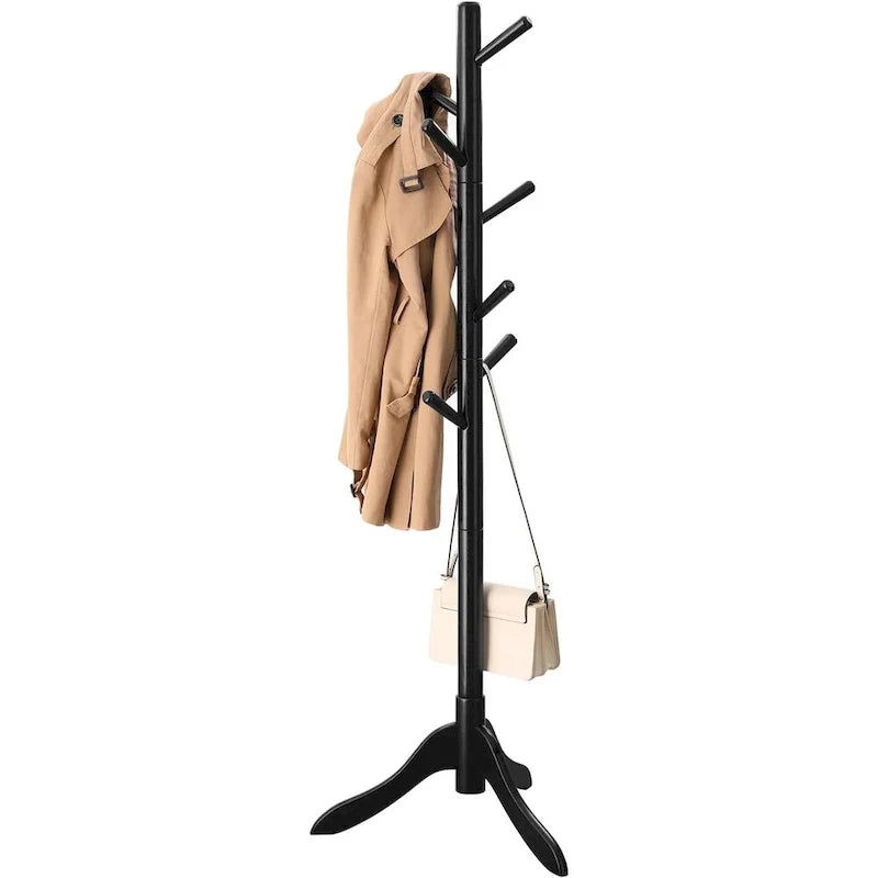 Perchero moderno de madera maciza