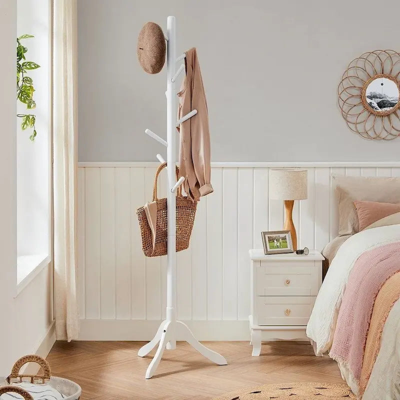 Perchero moderno de madera maciza