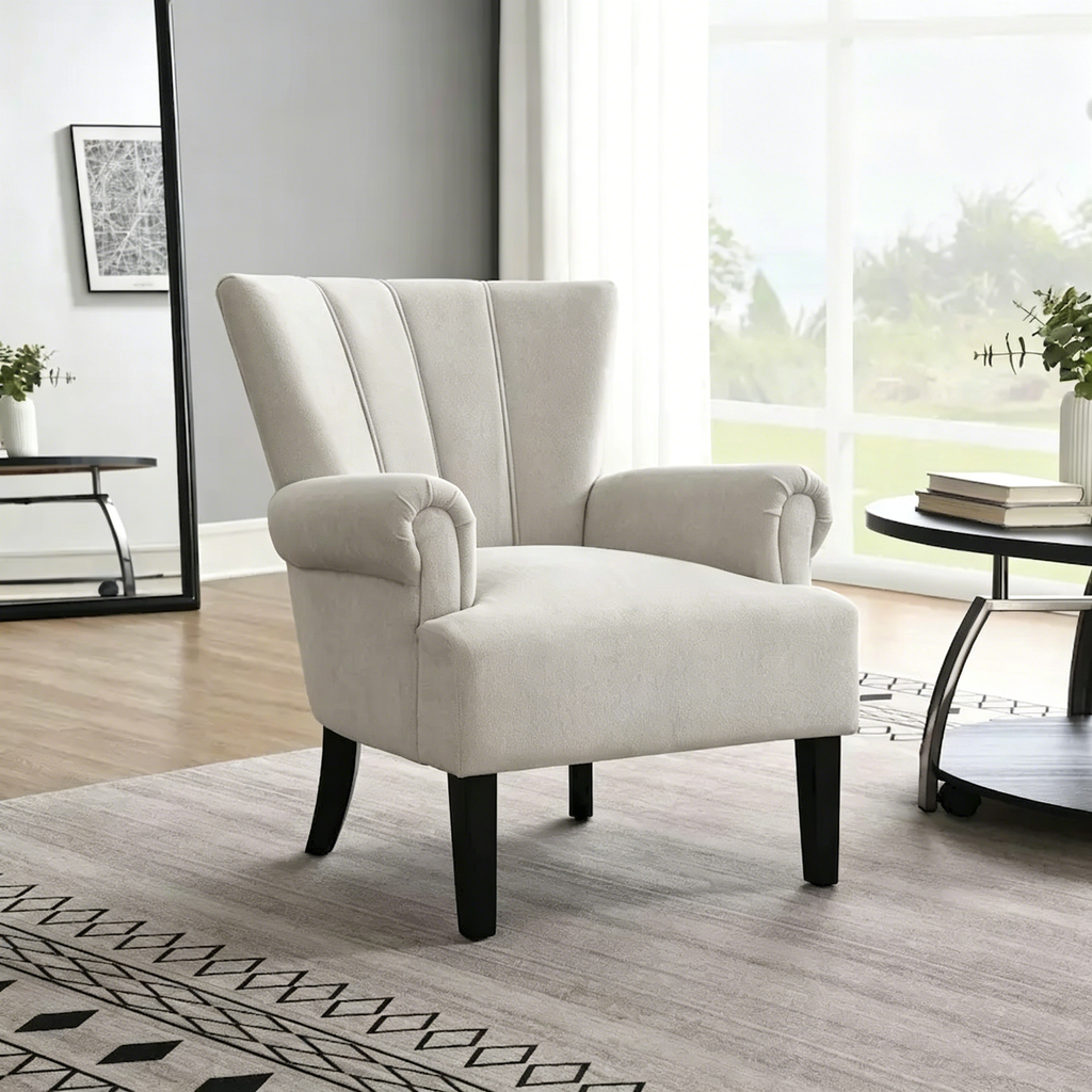 Sillas modernas de tela decorativas para la sala de estar
