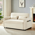 Modern Linen Convertible Sleeper Sofa Couch with