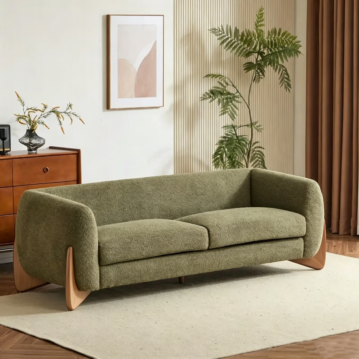 Dreisitzer-Sofa mit weicher Polsterung