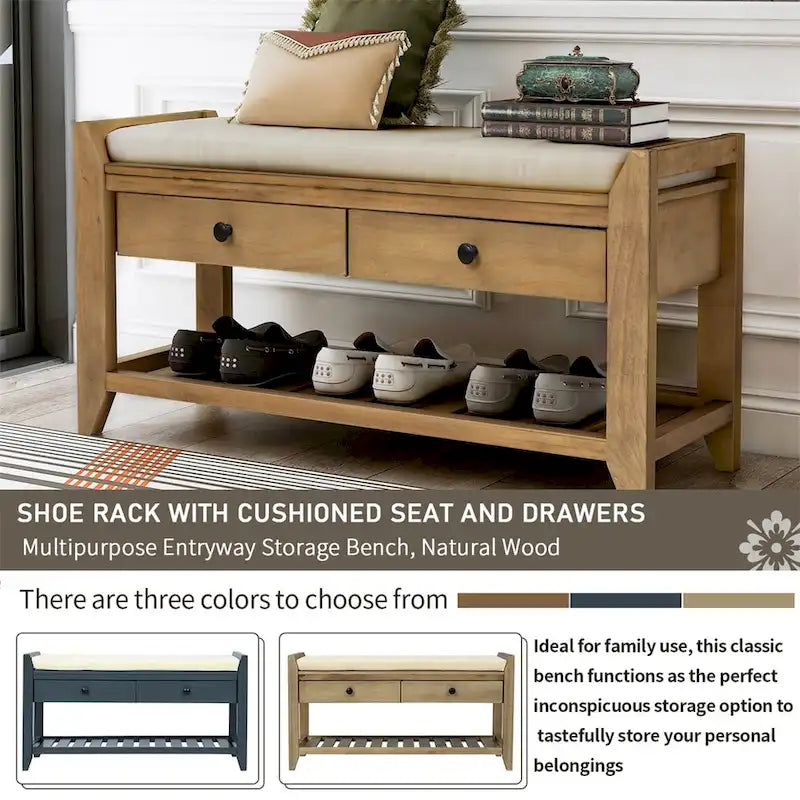 Multipurpose Storage Bench Shoe Rack