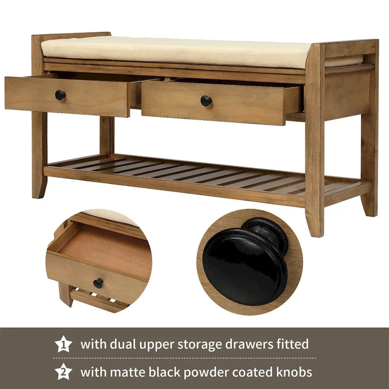 Multipurpose Storage Bench Shoe Rack