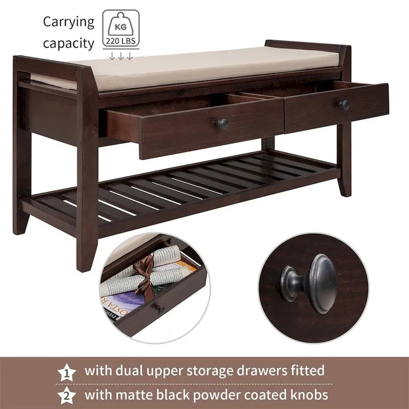 Multipurpose Storage Bench Shoe Rack