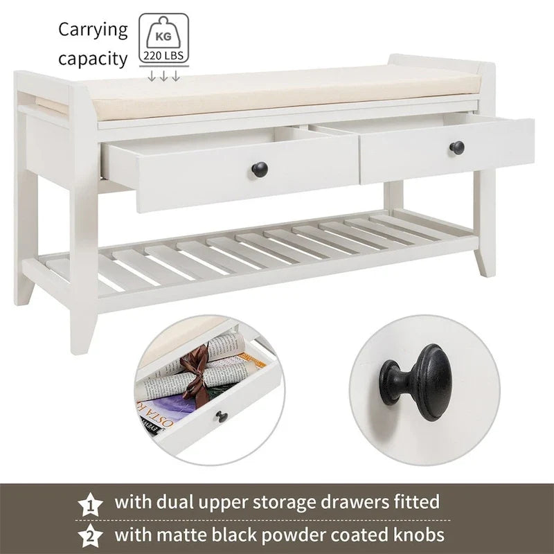 Multipurpose Storage Bench Shoe Rack