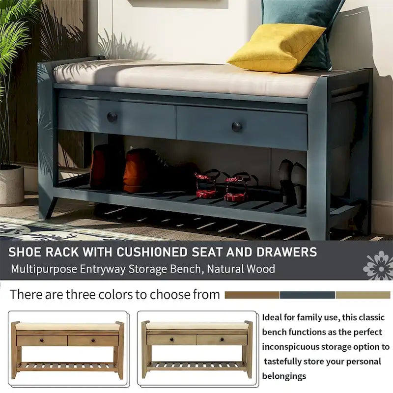 Multipurpose Storage Bench Shoe Rack