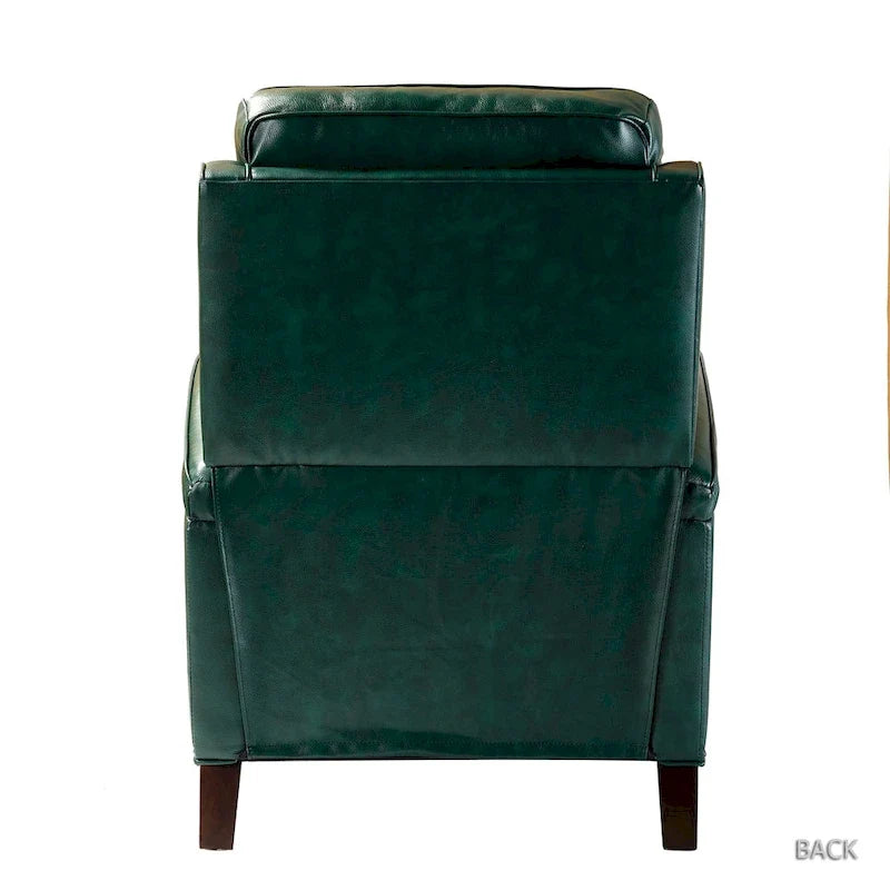 Modern Genuine Leather Push-Back Recliner
