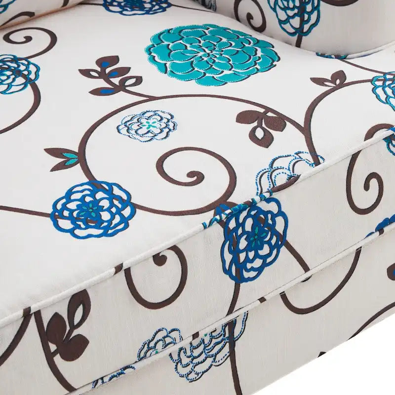 Sillón tapizado decorativo con capitoné de botones