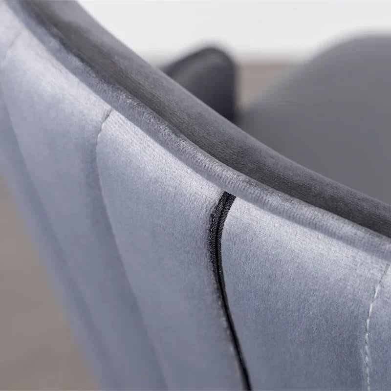 Tabourets de bar à dossier à oreilles recouverts de tissu