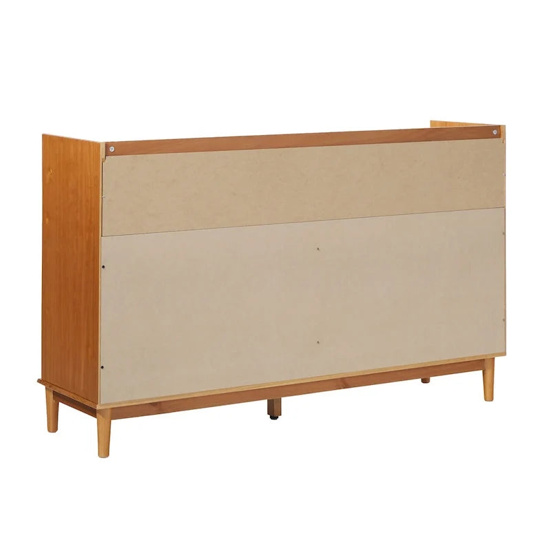 Moderne Kommode aus Massivholz mit Galerierand
