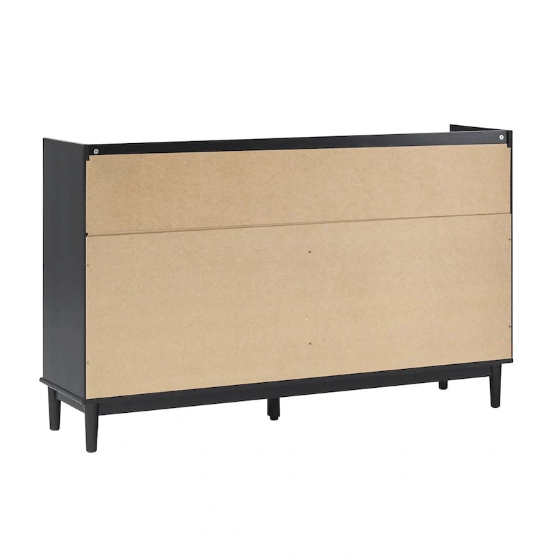 Moderne Kommode aus Massivholz mit Galerierand