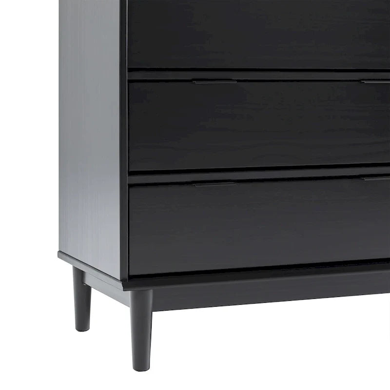 Moderne Kommode aus Massivholz mit Galerierand