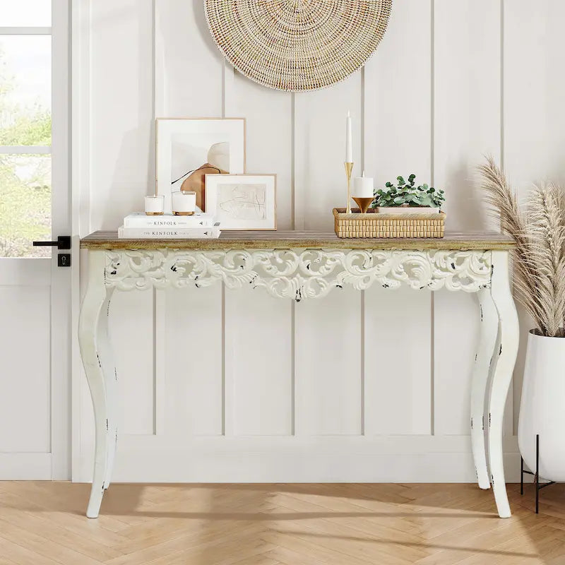 The Curated Nomad Anin Victorian Console and Entry Table