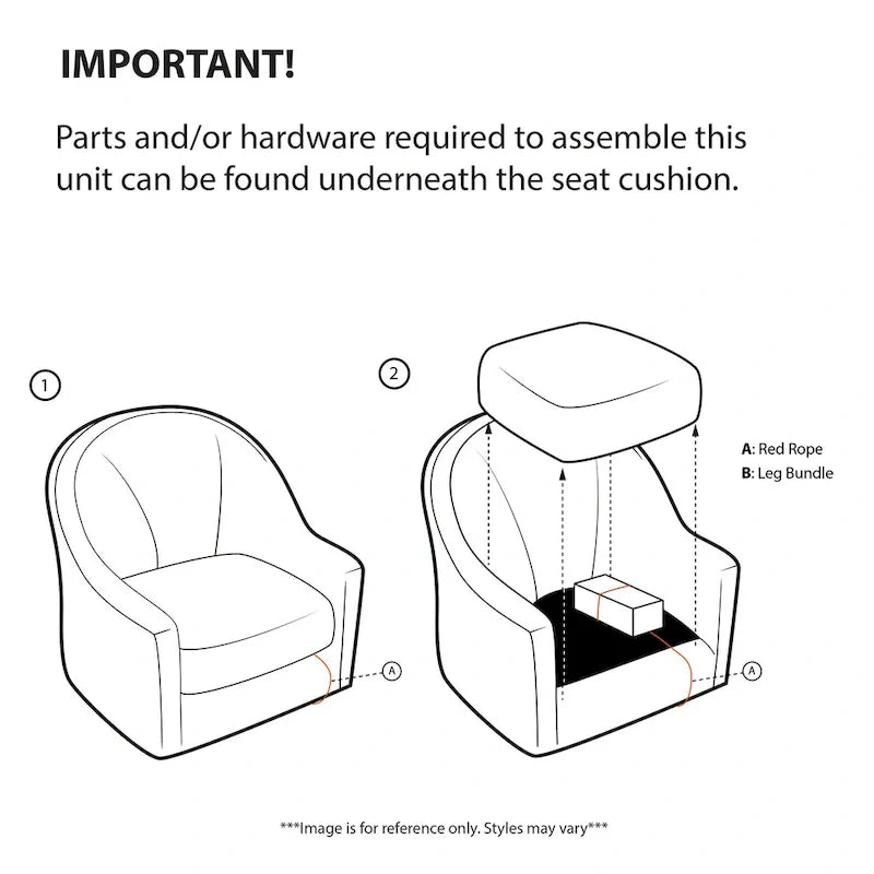 360-degree Swivel Arm Chair