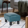 Gepolsterter quadratischer Fußhocker und Sitzpouf