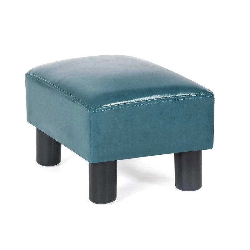Gepolsterter quadratischer Fußhocker und Sitzpouf