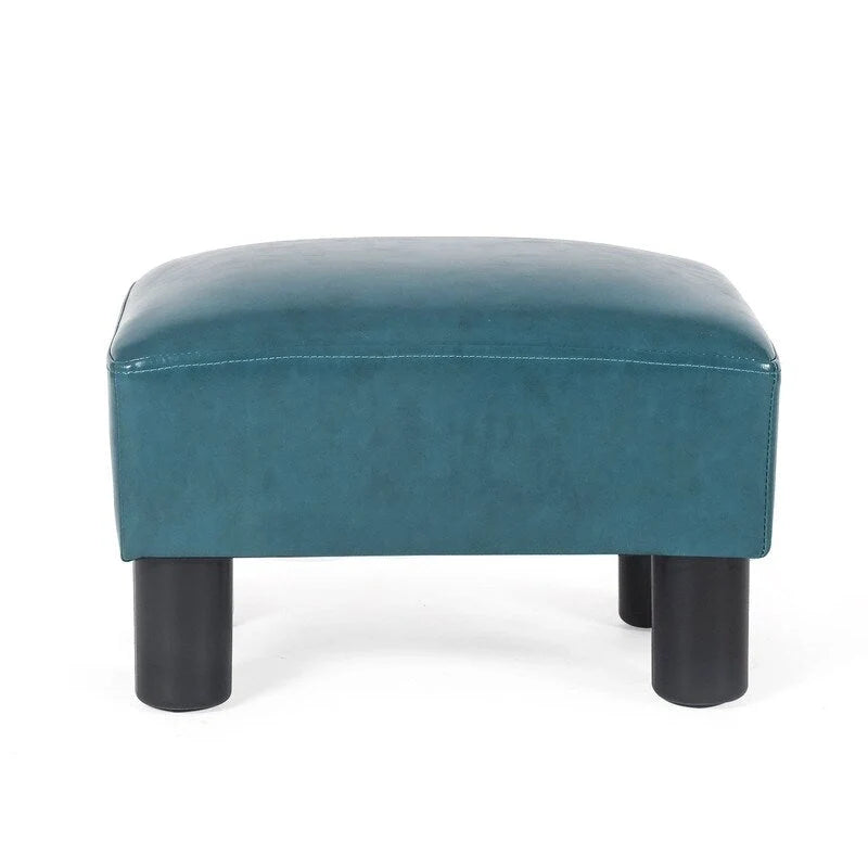 Gepolsterter quadratischer Fußhocker und Sitzpouf