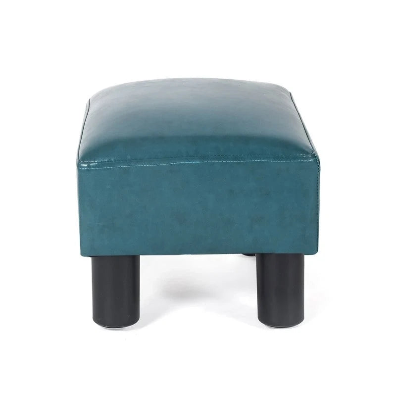 Gepolsterter quadratischer Fußhocker und Sitzpouf