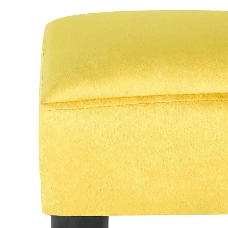 Gepolsterter quadratischer Fußhocker und Sitzpouf
