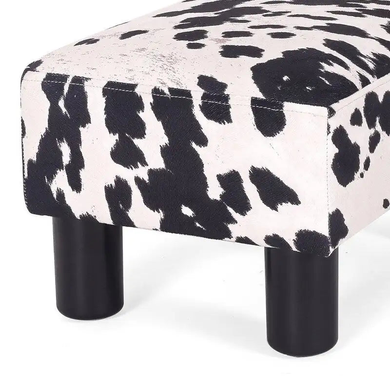 Gepolsterter quadratischer Fußhocker und Sitzpouf