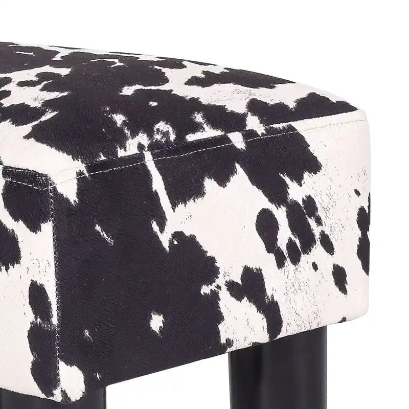 Gepolsterter quadratischer Fußhocker und Sitzpouf