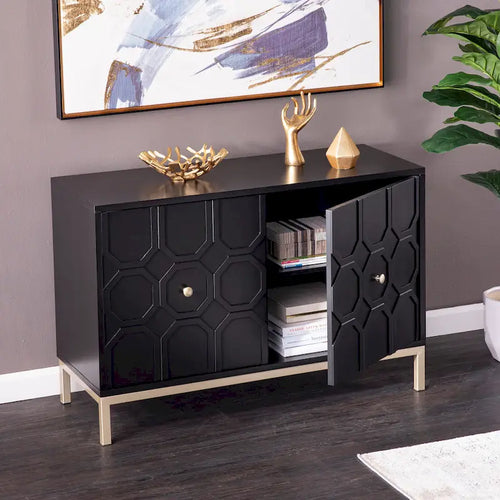 Contemporary Decorative 2-Door Buffet Accent Cabinet