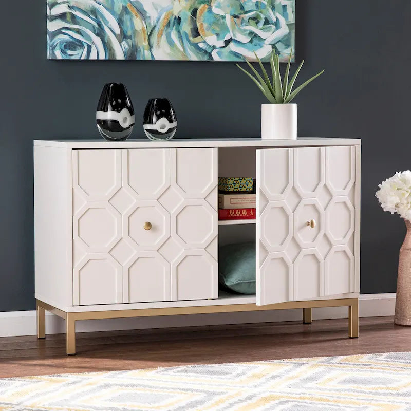 Aparador decorativo contemporáneo de 2 puertas