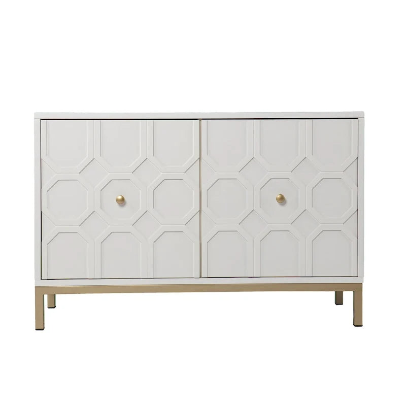 Aparador decorativo contemporáneo de 2 puertas