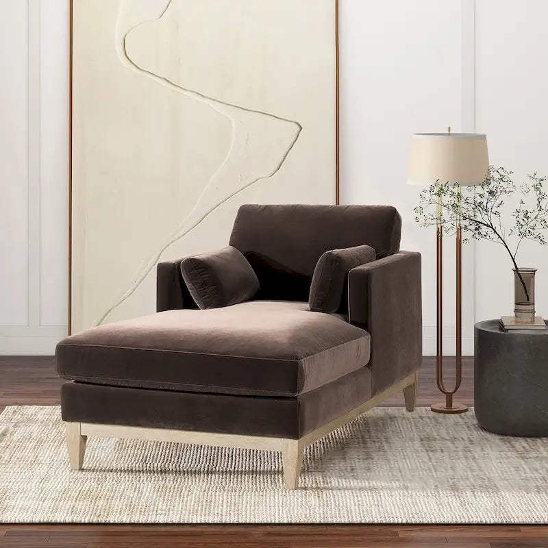 Chaiselongue mit Performance-Samtbezug, 65 Zoll