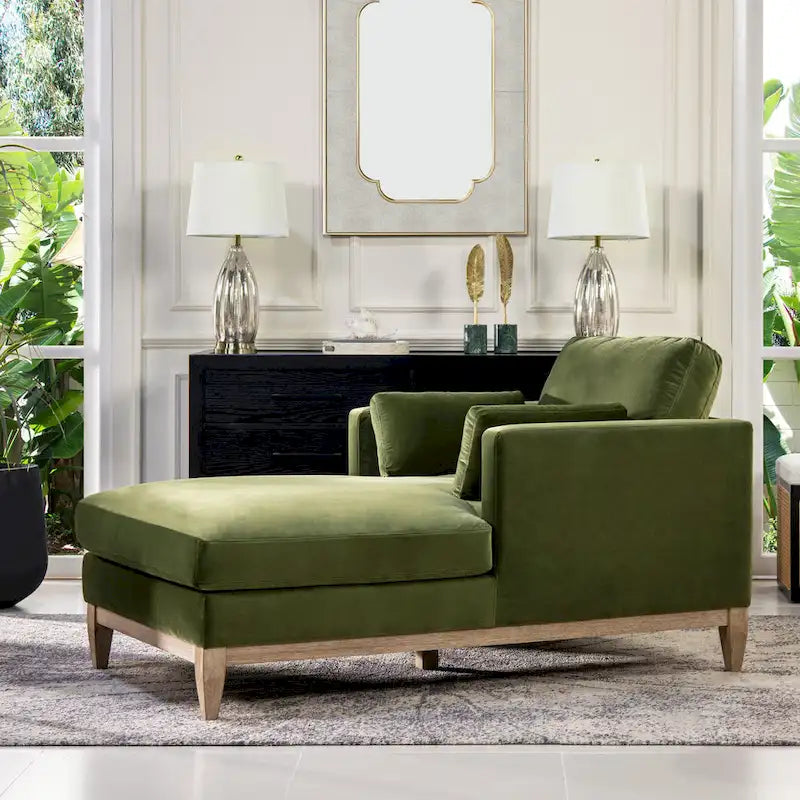 Chaiselongue mit Performance-Samtbezug, 65 Zoll