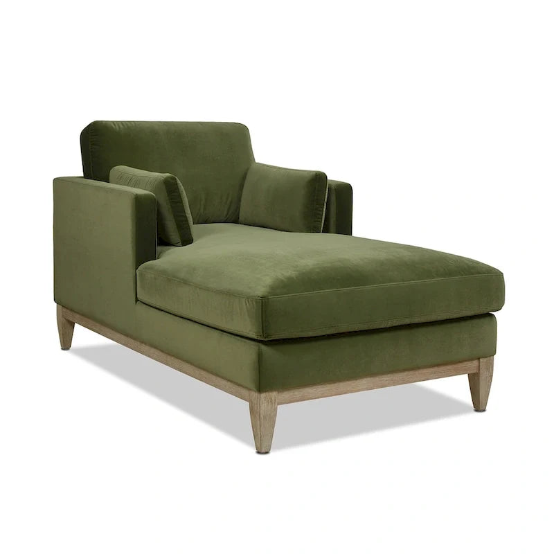 Chaiselongue mit Performance-Samtbezug, 65 Zoll