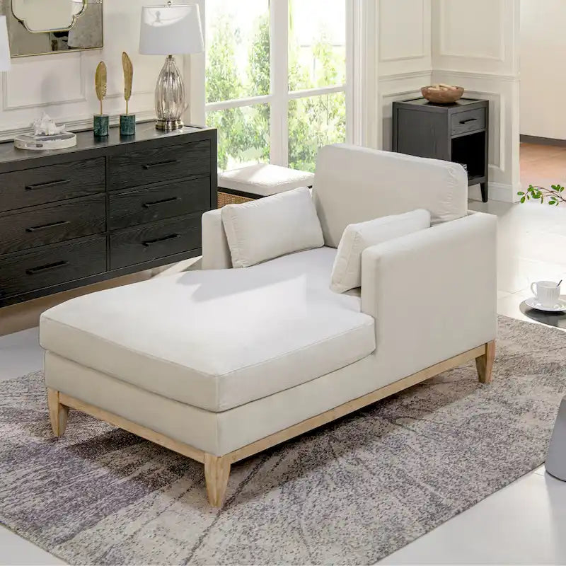 Chaiselongue mit Performance-Samtbezug, 65 Zoll