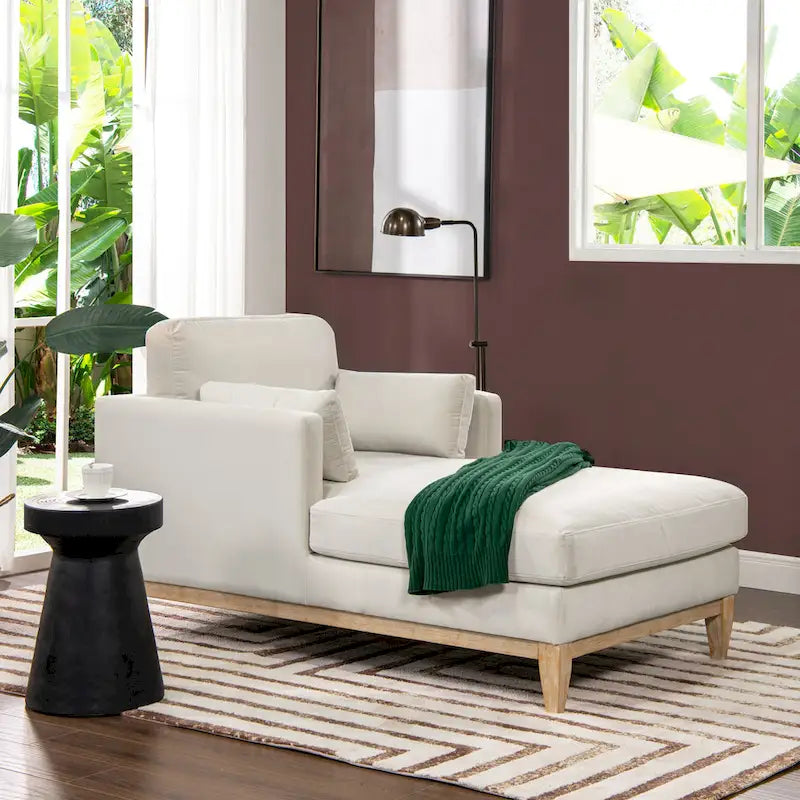 Chaiselongue mit Performance-Samtbezug, 65 Zoll
