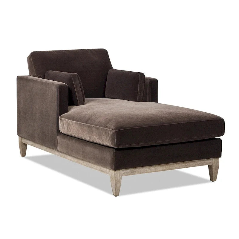 Chaiselongue mit Performance-Samtbezug, 65 Zoll