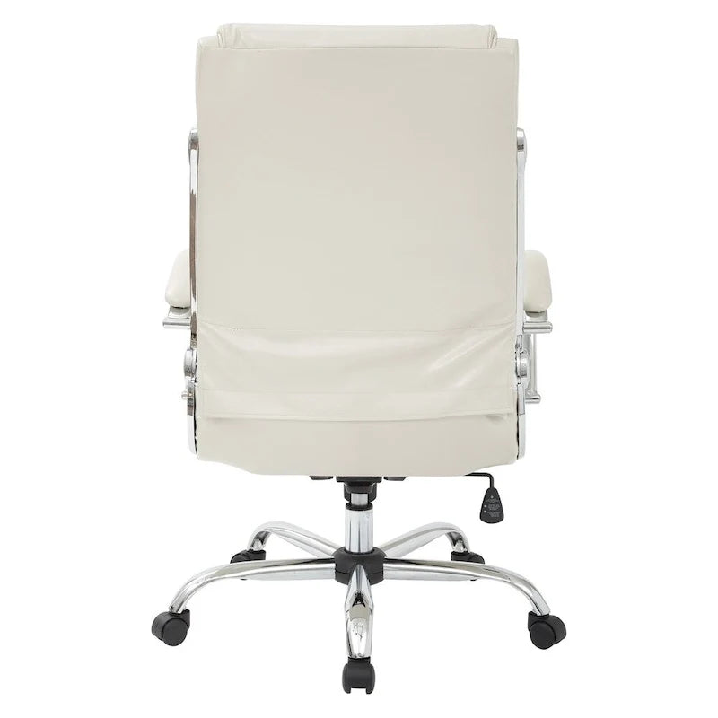 Office Chair with Padded Arms in Faux Leather