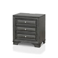Traditional Wooden Three-Drawer Bedside Table