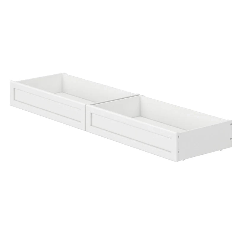 Cajones de almacenamiento bajo la cama para camas Twin-Full, estilo moderno de mediados de siglo