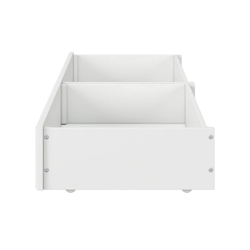 Cajones de almacenamiento bajo la cama para camas Twin-Full, estilo moderno de mediados de siglo