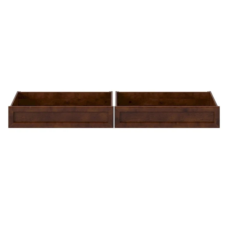 Cajones de almacenamiento bajo la cama para camas Twin-Full, estilo moderno de mediados de siglo