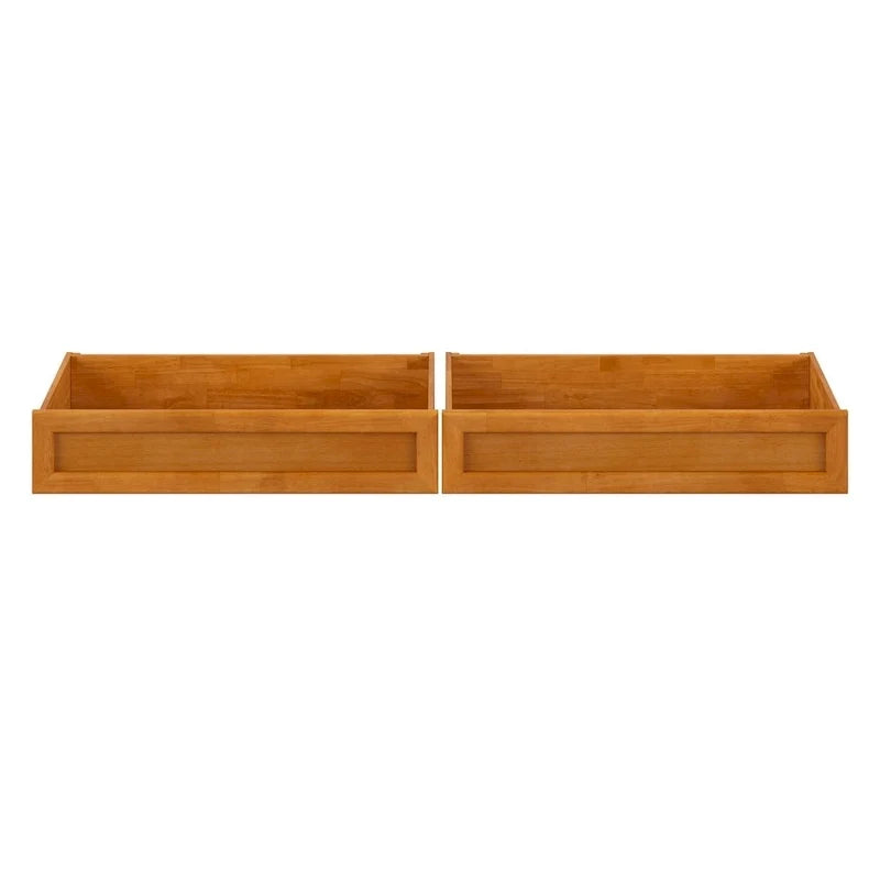 Cajones de almacenamiento bajo la cama para camas Twin-Full, estilo moderno de mediados de siglo