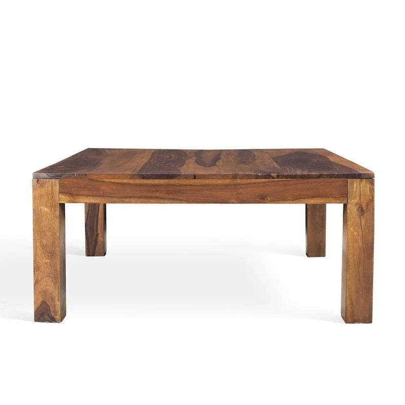 Mesa de centro cuadrada baja, hecha a mano