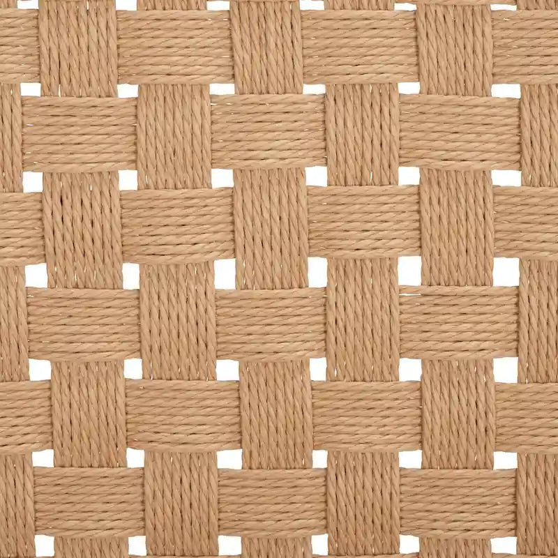 Esszimmerstühle aus geflochtenem Seil, handgeflochtene Polsterstühle mit Holzgestell